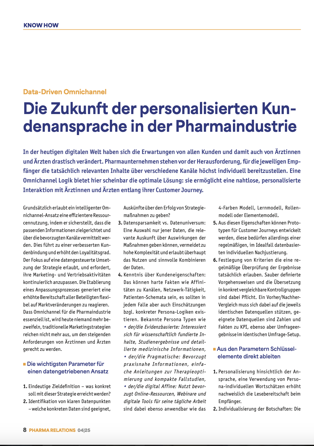 Die zukunft der personalisierten mmm pharmarelation kundenansprache in der pharmaindustrie